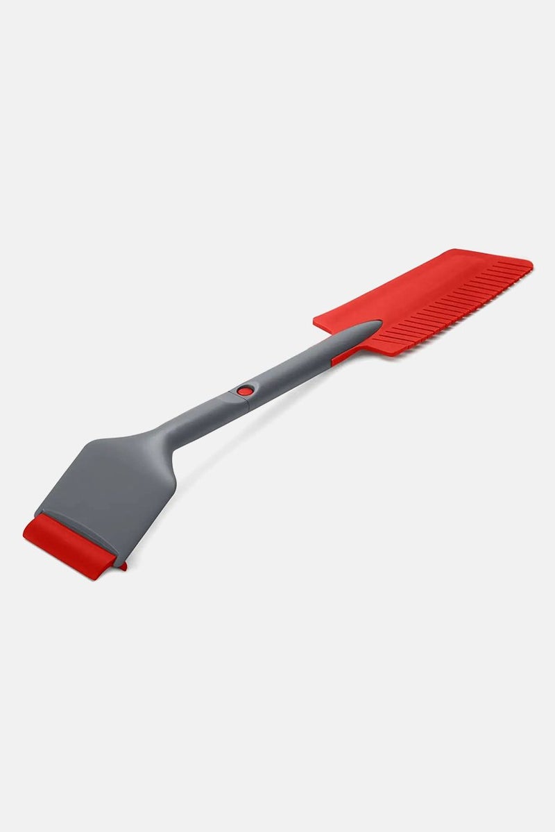 Tchibo 3 in 1 Car Ice Scraper, Red and Grey - Image 2